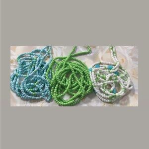 Green and Blue waist bead  Set